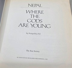 Vintage Asia Society Nepal Where The Gods Are Young Book Pratapaditya Pal 1975