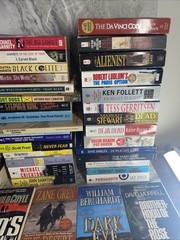 5 Pounds Assorted Fiction Paperback Books Mass Market Various Sub Genres Good