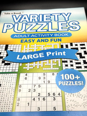 Take A Break Variety Puzzles Adult Activity Book Large Print 100+ Easy & Fun NEW