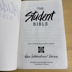 The New Student Bible by Zondervan New International Version – 1992, Paperback)