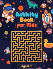 Activity Book For Kids Ages 6-11:: 110 Pages of Mazes, Crosswords, Connect t…