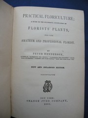Book Practical Floriculture 1980 Peter Henderson 325 pages