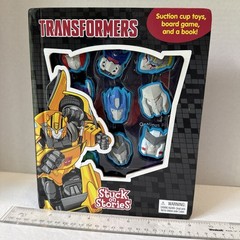 Transformers Stuck On Stories with Suction Cup Toys Board Game and Storybook