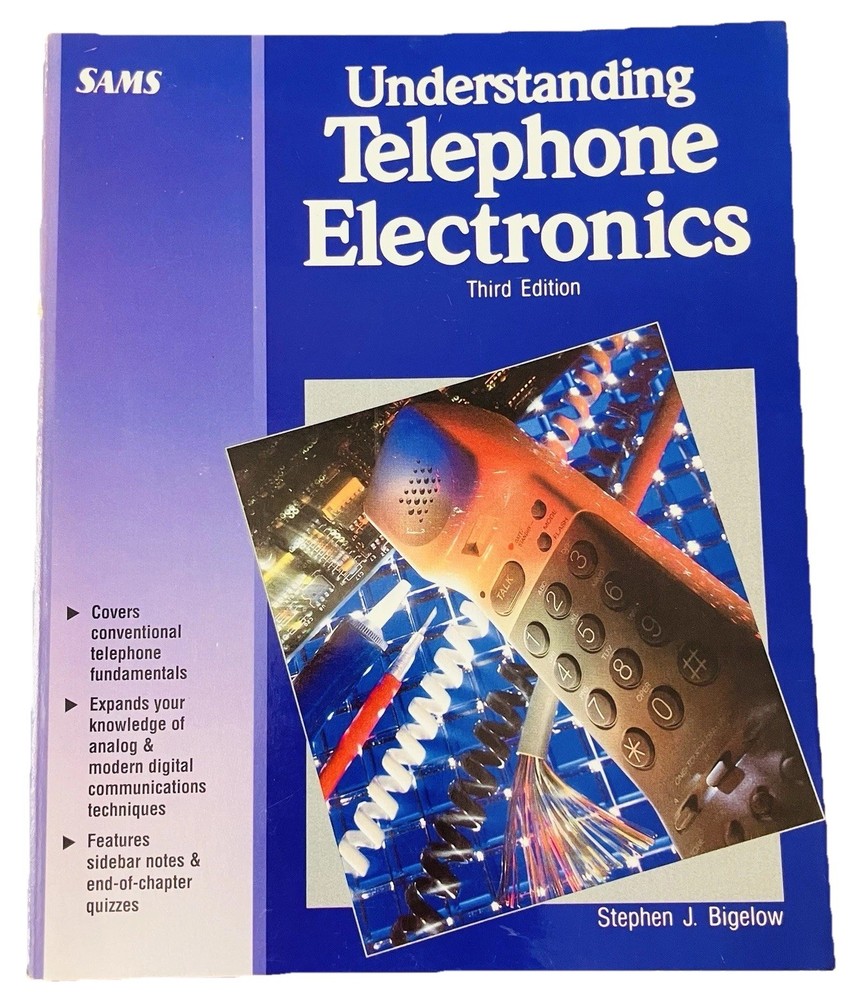 Understanding Telephone Electronics 3rd Edition Bigelow Telecom PB 1991 SAMS Vtg