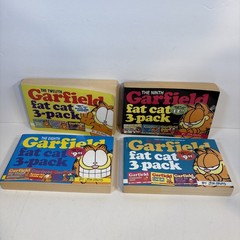 Vintage Garfield Fat Cat 3 Pack Book Lot 18 Jim Davis 1980s 1990’s early 2000s