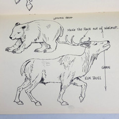 Cecil’s Woodcarving Patterns Book Animals Native Indian Golf Wood Turning Crafts