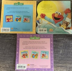 RARE! Lot Of 3: 1st Vtg Trade PB Ed. Jim Henson’s CTW Elmo Books Set; ACCEPTABLE