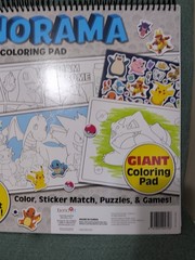 Nintendo Pokémon Giant Coloring Activity Pad Panorama Fold Out Poster & Stickers