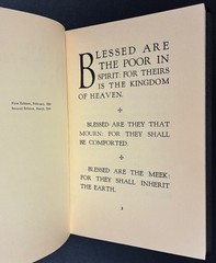 1934 The Sermon On The Mount The Gospel According To St Matthew Flexi-HC Booklet