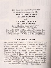 Around The World In 2000 Pictures 1959 Doubleday Hardcover 768 Pages