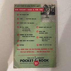 Ben Hogan’s Power Golf Pocket Book 120 Self-Teaching Drawings – 6th Print 1957