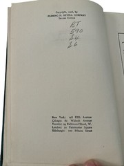 Christ and Science: Jesus Christ Regarded as the Centre of Science 1906 Edition
