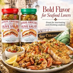 Delicious Olive Salad Combo – 16 oz – Hot & Original for Muffulettas, Sandwiches