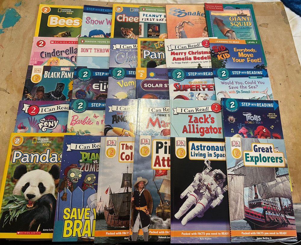 Lot Of 30 Level 2 Readers Books Step into Reading I Can Read Scholastic Penguin