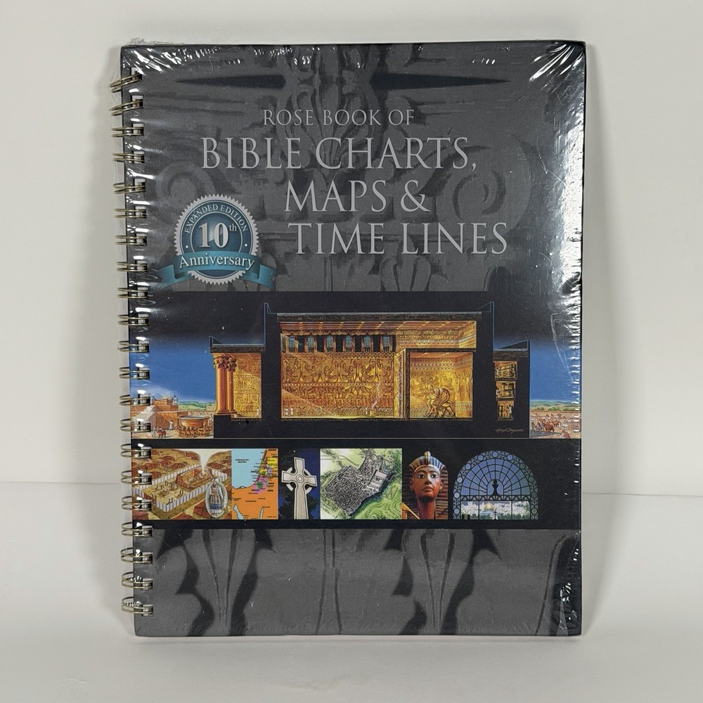 Rose Book of Bible Charts Maps & Time Lines 10th Anniversary Spiral Bound SEALED