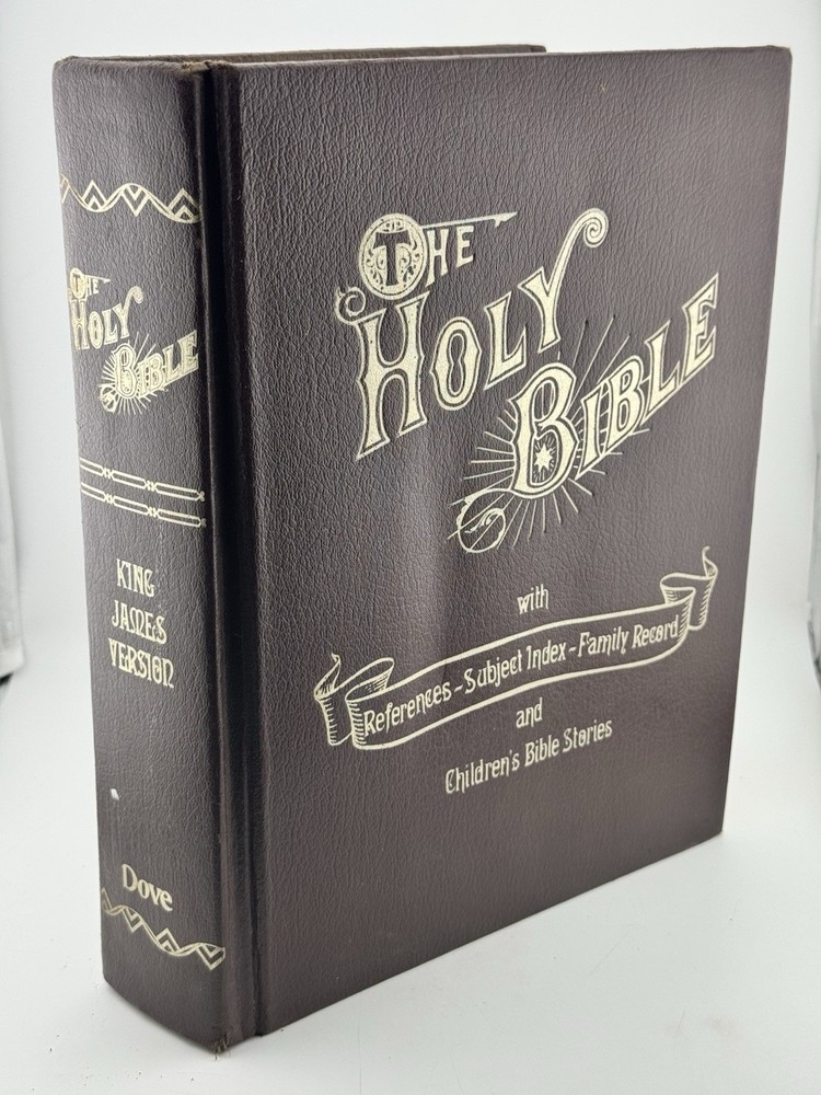 The Holy Bible With References Family Record And Children Bible Stories 1973