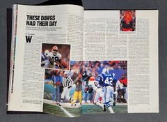 NEWSSTAND 1988 Sports Illustrated Minnesota VIKINGS Redskins SOONERS EX