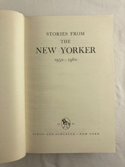 Stories from the New Yorker 6 Books 1940s ’50s ’60s Fiction Profiles Love Poetry