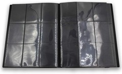 Trading Card Pro-Folio, 9-Pocket Side-Loading Pages, Holds 360 Cards, Black