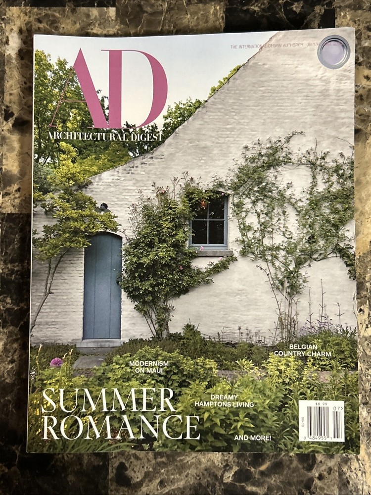 Architectural Digest Magazine July August 2025 Summer Romance FREE US SHIP