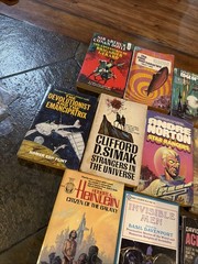 Lot Of 16 1970s 1960s 1950s Sci Fi Books Hawthorne, Grinnel, Harrison, Heinlein