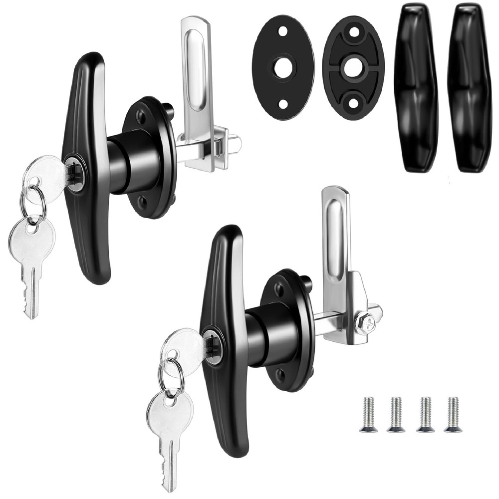 Truck Cap Latch T Handle Lock for Leer are Matching Set Universal Truck Toppe…