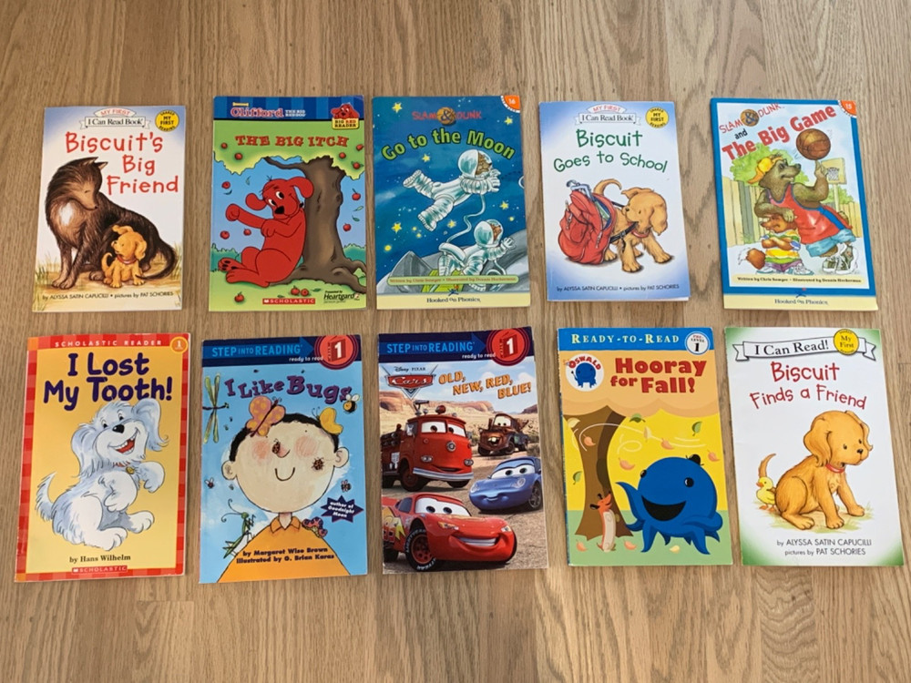 Lot of 10 Assorted Beginner Reader Paperback Books Level 1