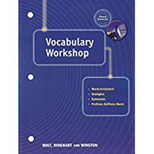 Vocabulary Workshop (Elements of Language, Grade 9, 3rd Course) – GOOD
