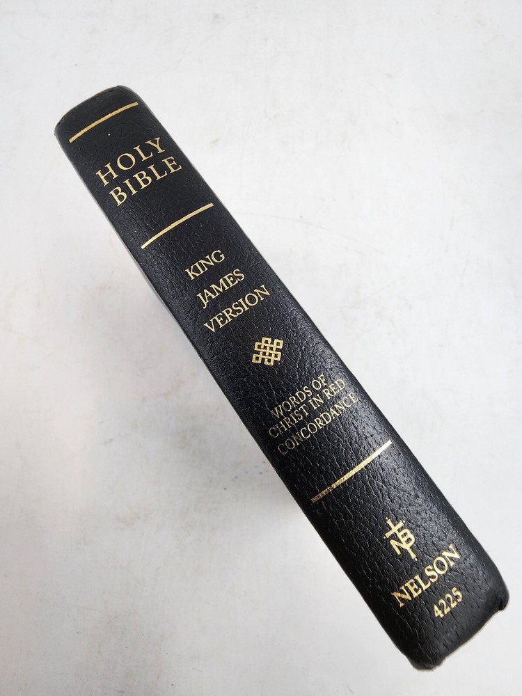Holy Bible KJV Words of Christ in Red Concordance Nelson 4225 Gilt Page Edges