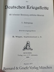 Taschenbuch der deutschen Kriegsflotte 1. Jahrgang Weyer B Reprint 1900