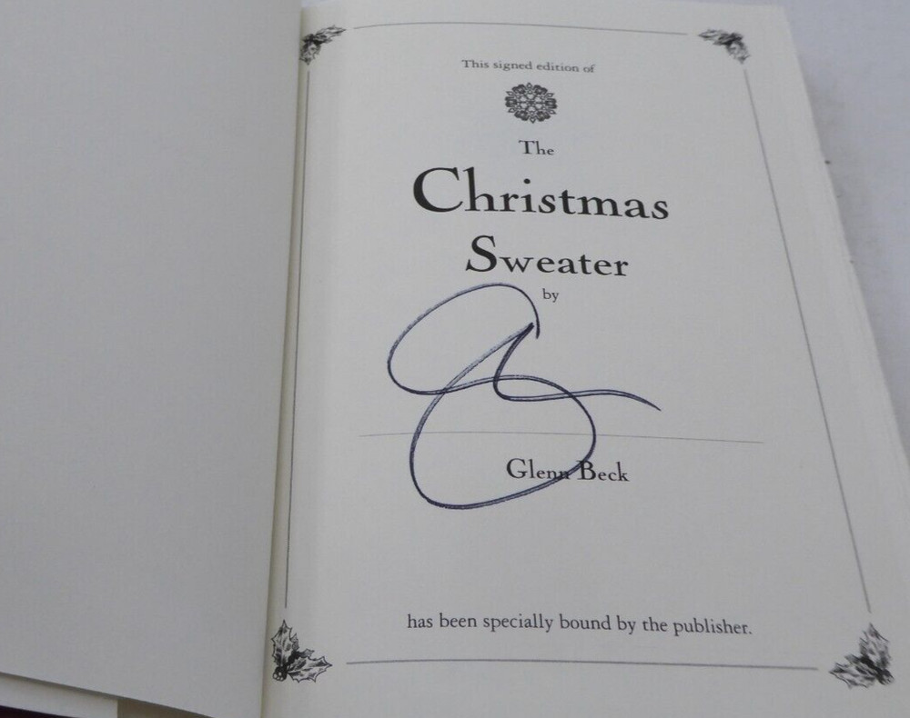 THE CHRISTMAS SWEATER *SIGNED* by Glenn Beck (2008, Hardcover)
