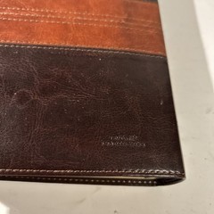 ESV Personal Reference Holy Bible Brown Tan Tru-Tone Single Column Side Ref.