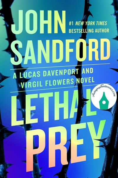 AUTOGRAPHED SIGNED Lethal Prey by John Sandford (2025, Hardcover)