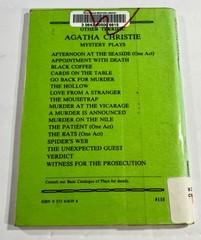 Ten Little Indians -1946 Samuel French Agatha Christie Mystery Play PB