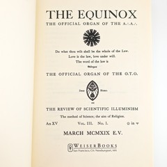Blue Equinox by Aleister Crowley – Paperback Mysticism Book, 448 Pages