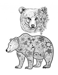 Save the Bears Coloring Book for Adults Teens 108 Pages 8.5 x 11 for All Ages