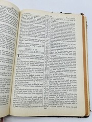 THE HOLY BIBLE King James Version SELF-PRONOUNCING 1950s National Bible Press