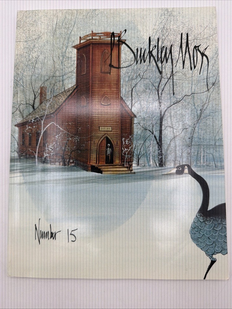 Buckley Moss Number 15 Paperback Catalog Artwork Old Church