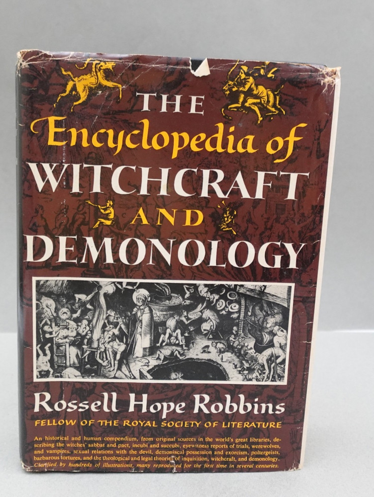 1959 The Encyclopedia of Witchcraft and Demonology by Rossell Hope Robbins BCE
