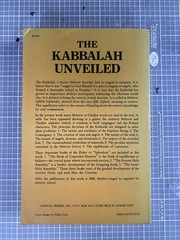 The Kabbalah Unveiled S. L. MacGregor Mathers Weiser Crowley Golden Dawn 1983