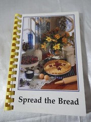 Spread the Bread cookbook, 2000, Church ladies, family recipes 156 pages