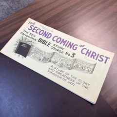 The Second Coming of Christ | Panorama Bible Study Course 3 |Alfred T. Eade 1966