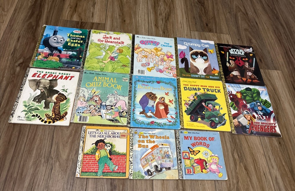 Little Golden Book – Various Titles – Lot of 13 Vintage First Little Golden