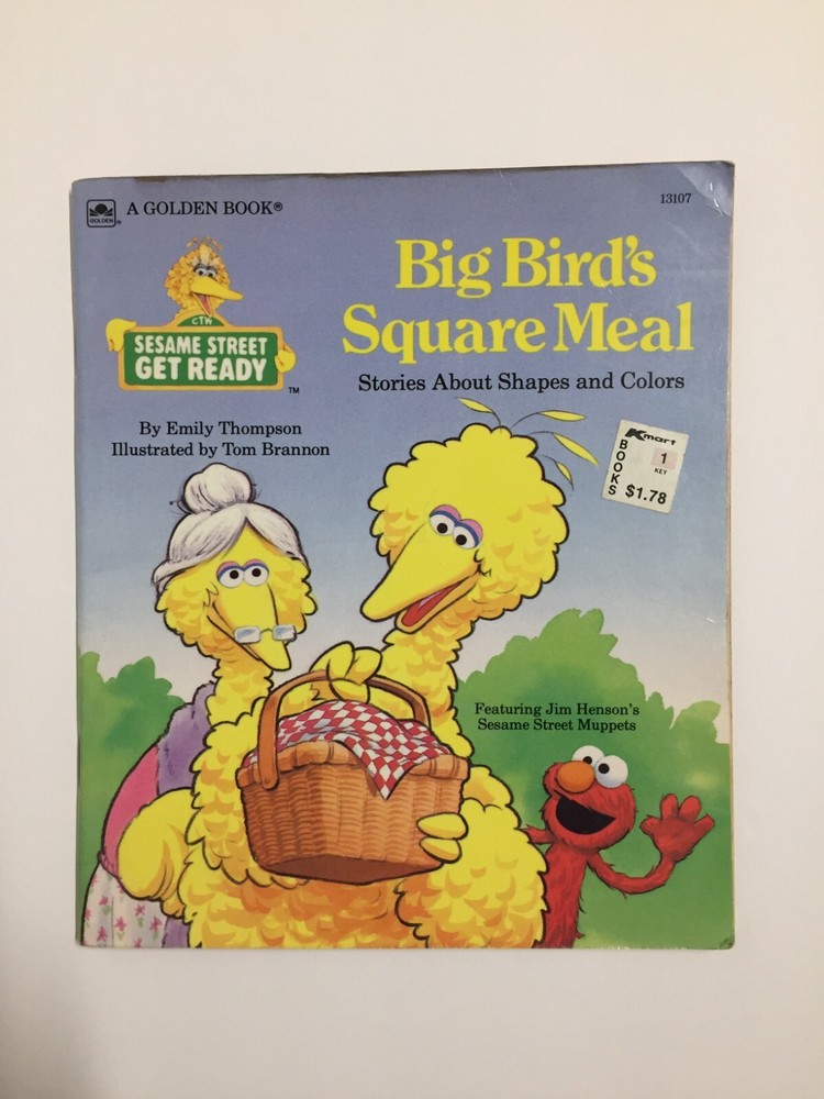 CTW Sesame Street Get Ready Big Bird’s Square Meal Stories About Shapes & Colors