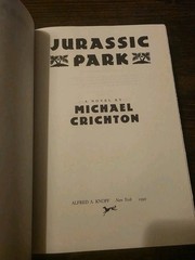 Jurassic Park by Michael Crichton HCDJ 1990 First Edition First Print