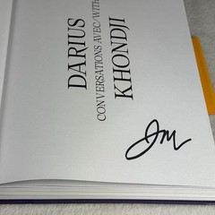 SIGNED! Conversations with Darius Khondji by Jordan Mintzer Cinematography Book