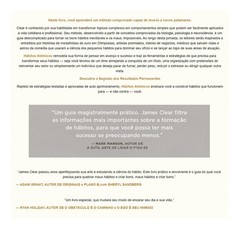 Livro: Habitos Atomicos – James Clear (Em Portugues do Brasil)