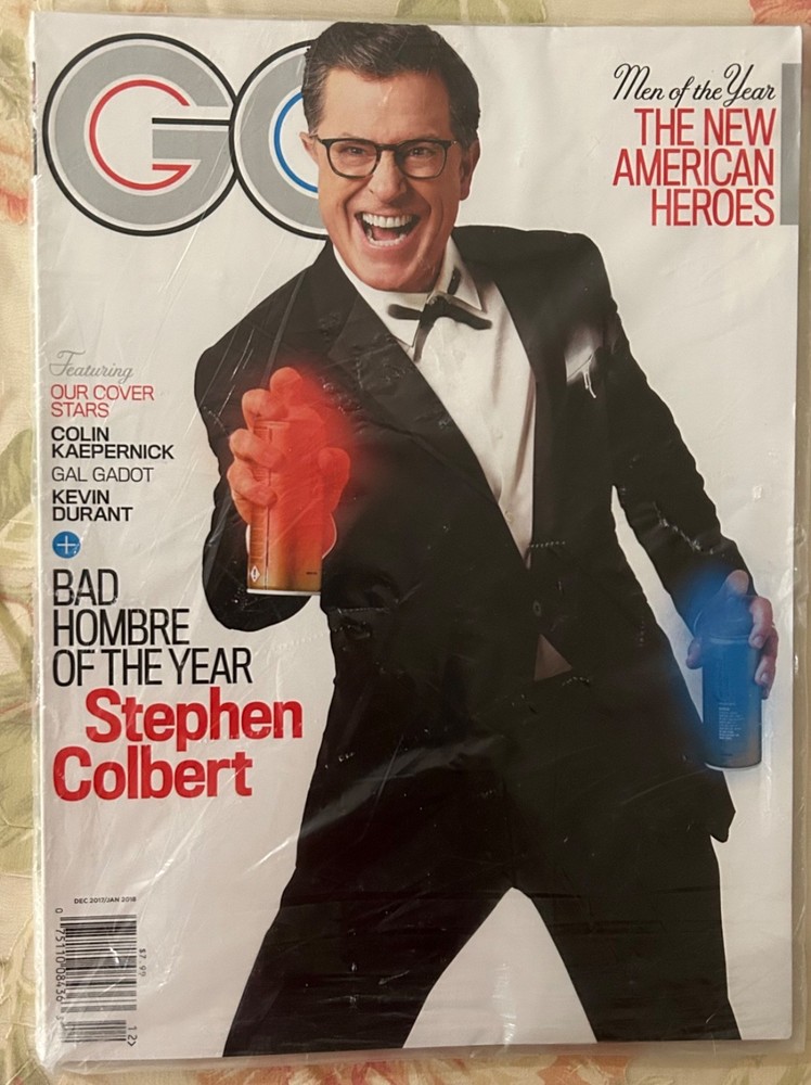 GQ Magazine Stephen Colbert Gal Gadot Seald No Label