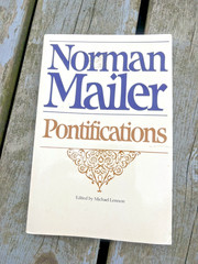 PONTIFICATIONS: INTERVIEWS By Norman Mailer GUC, free shipping