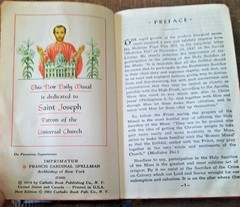 Saint Joseph Daily Missal Rev. Hugo H. Hoever 1961 Revised Edition Catholic Book